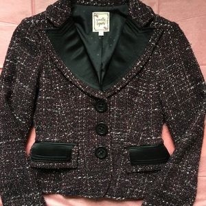 Nanette Lepore tweed jacket, purple